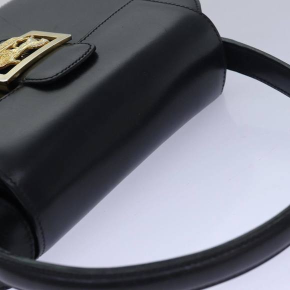 CELINE Hand Bag Leather Black Auth 81636 - Picture 6 of 16